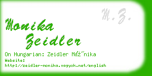 monika zeidler business card